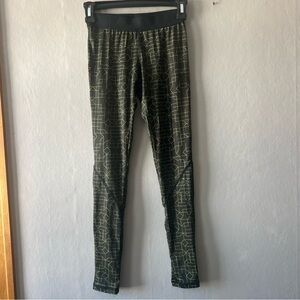 Gymshark Black Neon Green Seamless Leggings Size Small